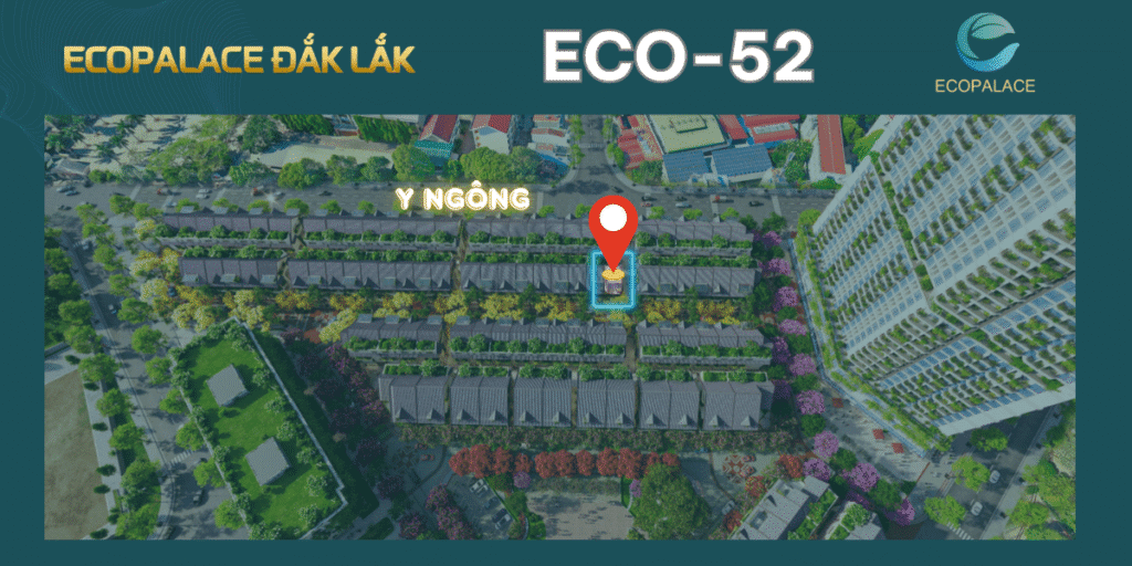 Mặt bằng chi tiết ECO-52 Shophouse thổ cẩm