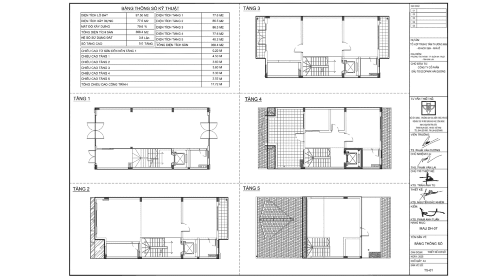 Mặt bằng nhà phố view công viên ECO-103