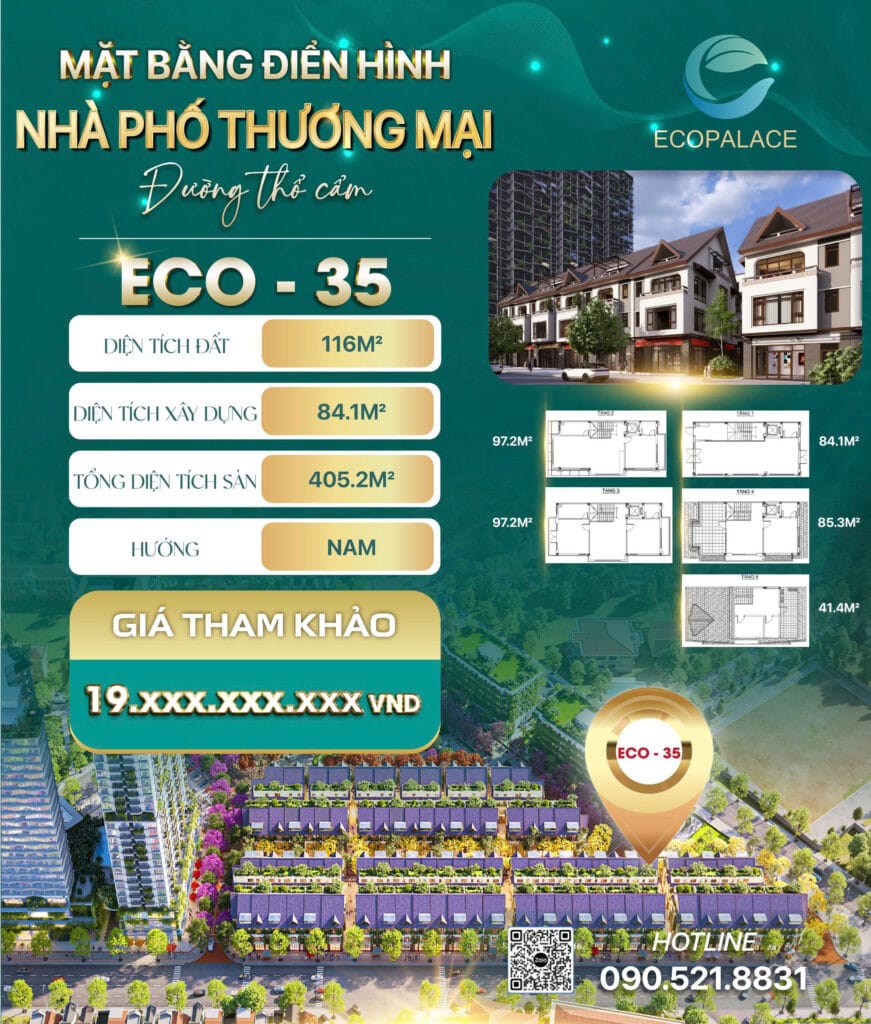 ECO-35 Shophouse Thổ Cẩm 