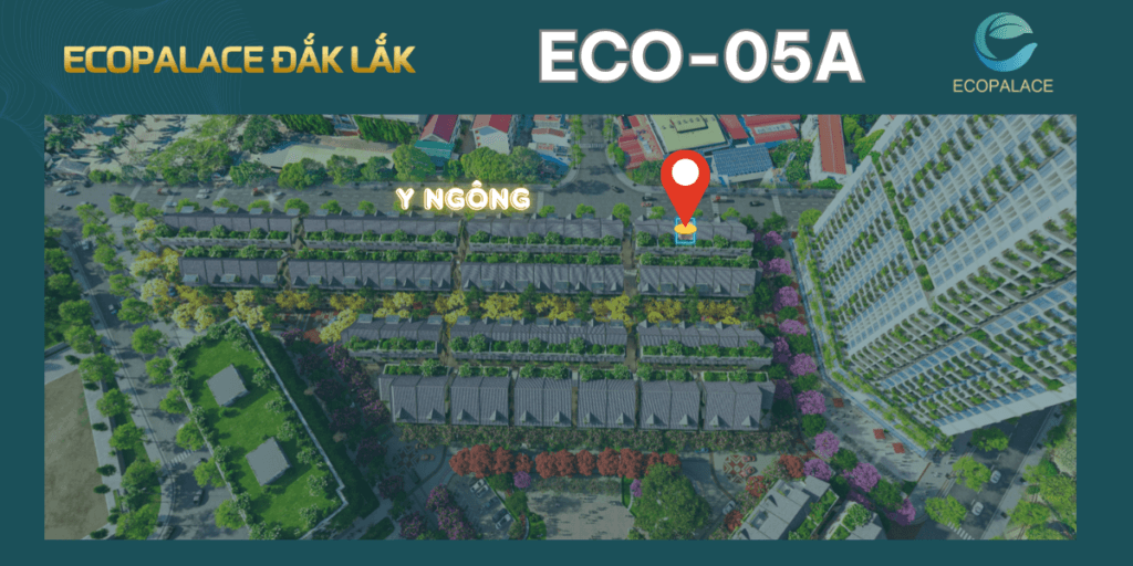 Mặt bằng chi tiết ECO-5A Shophouse mặt tiền Y-Ngông